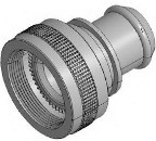 M85049/10-21W, EMI/RFI Environmental Backshell 180° 16 Shell Size Cadmium Over Electroless Nickel Aluminum Spin