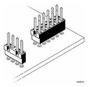 69145-220LF, Low Profile Jumper , Double Row, Multi Position Busbar , 20 Positions, 2.54mm (0.100in) Pitch