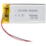 Аккумулятор универсальный Vixion 5x20x40 мм 3.8V 400mAh Li-Pol (2 pin)