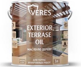 Масло для дерева exterior terrase oil, 3 л, тик 255549