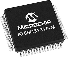 Фото 1/4 AT89C5131A-RDTUM, 8bit 80C5X2 Microcontroller, AT89C51, 48MHz, 32 kB Flash, 64-Pin VQFP