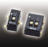 Фото 1/2 CAS-D20B1, Slide Switches Dual SPDT, ON-ON, slide, gull wing SMD terminals, 100mA @ 6V DC, bulk packaging, non-washable without seal tape