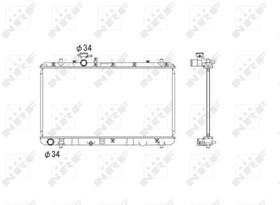 Фото 1/2 53581, Радиатор охлаждения FIAT SEDICI 06-, SUZUKI SX4 06-,