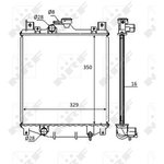 59083, радиатор охлаждения SUZUKI SWIFT 08/1992-12/2003