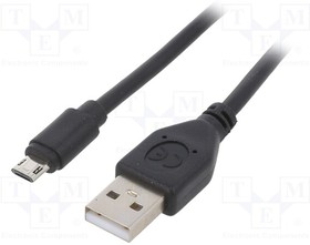 CC-USB2-AMMDM-6, Кабель; USB 2.0; вилка USB A,двусторонняя вилка micro USB B