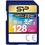 SP128GBSDXCU3V10, Флеш карта SD 128GB Silicon Power Superior Pro SDXC Class 10 UHS-I U3 90/80 Mb/s