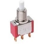 8121J81ZGE32, Pushbutton Switches ON-(ON) SPDT RED