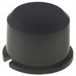 1D09, Switch Cap Round 9.6mm Black Plastic
