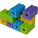 Точилка BRUNO VISCONTI "EasySharp Лего", с контейнером, пластиковая, ассорти, 35-0046