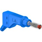 4 mm plug, screw connection, 1.0 mm², CAT II, blue, 66.9327-23