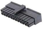 0430252400, Conn Housing RCP 24 POS 3mm Crimp ST Cable Mount Black Micro-Fit 3.0™ Bag