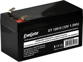 Фото 1/5 Батарея ExeGate EP249948RUS DT 12012/EXG12012 (12V 1.2Ah), клеммы F1