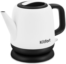 Фото 1/10 Чайник электрический KitFort KT-6112, 1630Вт, белый и черный