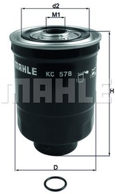 KC578D, Фильтр топл.HYUNDAI/MAZDA/OPEL, MAHLE/KNECHT | купить в розницу ...