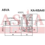 ШРУС наружный KIA SPORTAGE NEW/HYUNDAI TUCSON ASVA KA-NSA48