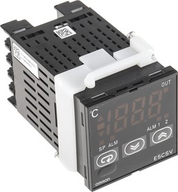 Фото 1/3 E5CSV-Q1T-500 AC100-240, E5CSV Flush Mount PID Temperature Controller, 48 x 48mm 1 Input, 1 Output SSR, 100 240 V ac Supply