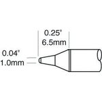 STTC-101P, Soldering Irons CARTRIDGE, CONICAL, 1MM (0.04 IN)