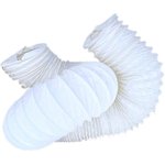 Гибкий полимерный ПВХ воздуховод PVC White-102мм, 10м P102/10