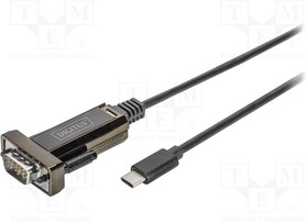 DA-70166, Адаптер USB-RS232; D-Sub 9pin вилка,вилка USB C; 1м; USB 2.0
