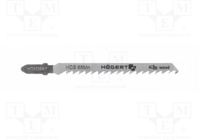 HT6D667, Hacksaw blade; wood,jigsaw; 100mm; 6teeth/inch; 5pcs.