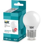 LLE-G45-5-230-40-E27, Лампа LED G45 шар 5Вт 230В 4000К E27 IEK