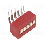 BD05AV, Переключатель: DIP-SWITCH, Кол-во секций: 5, 0,1A/50ВDC, Пол: 2