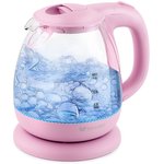 Чайник электрический Kitfort КТ-653-2 1л. 1100Вт розовый (корпус: пластик/стекло)