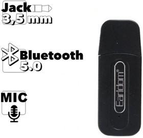 Фото 1/2 USB ресивер Earldom ET-M22 BT 5.0 со встроенным микрофоном3.5 мм (черный)