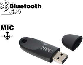 Фото 1/2 USB ресивер Earldom ET-M40 BT 5.0 со встроенным микрофоном (черный)
