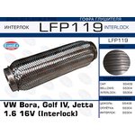 LFP119, LFP119_гофра глушителя !Interlock\ VW Bora, Golf IV, Jetta 1.6 16V