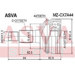 MZ-CX7A44, ШРУС наружный 36x64.7x31