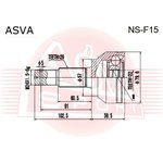 NS-F15, ШРУС наружный 22x57x29