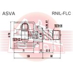 RNIL-FLC, ШРУС внутренний левый 22x40x26