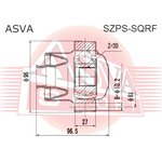 SZPSSQRF ШРУС кардана заднего передний 30x96