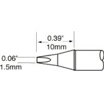 SFP-CH15, SxP 1.5 mm Chisel Soldering Iron Tip for use with MFR-H1-SC2
