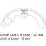 Колодки тормозные барабанные SANGSIN BRAKE SA018