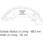 Колодки тормозные барабанные SANGSIN BRAKE SA047