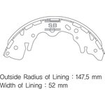 Колодки тормозные барабанные SANGSIN BRAKE SA136