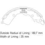 Колодки барабанные KIA Picanto SANGSIN BRAKE SA156