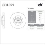 sd1029, Диск тормозной передний HYUNDAI STAREX /LIVERO