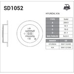 Диск тормозной задний HYUNDAI Sonata/Tucson KIA Magentis/Sportage SANGSIN BRAKE SD1052