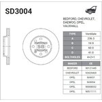 SD3004, диск тормозной передний!\ Daewoo ...