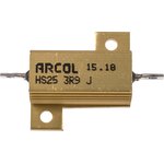 HS25 3R9 J, Wirewound Resistor 25W, 3.9Ohm, 5%
