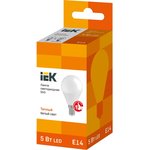 LLE-G45-5-230-30-E14, Лампа LED G45 шар 5Вт 230В 3000К E14 IEK
