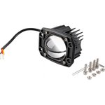 Светодиодная фара off road прямоугольная 12v/24v, 15w, 6000k/3000k, 2 диода S07201127