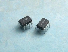 Фото 1/2 ACPL-824-000E, Transistor Output Optocouplers 5000 Vrms 20% CTR