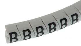 Фото 1/3 901-10414, Helagrip Slide On Cable Markers, Black on White, Pre-printed "B", 2 5mm Cable