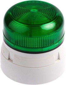 Фото 1/5 QBS-0021, Flashguard QBS Series Green Flashing Beacon, 230 V ac, Surface Mount, Xenon Bulb