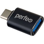 Perfeo adapter USB на Type-C c OTG, 3.0 (PF-VI-O009 Black) чёрный