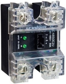 Фото 1/2 CC4825W2UH, Solid State Relays - Industrial Mount 4-32VDC 48-600VAC 25A Key Lock Conn